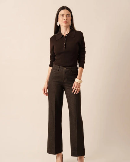 Vienna Wide Leg Jeans - Night Sky