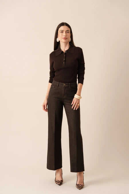 Vienna Wide Leg Jeans - Night Sky