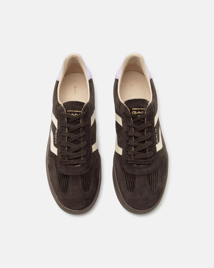 Cuzima Cord & Suede Sneaker - Espresso/Lavender
