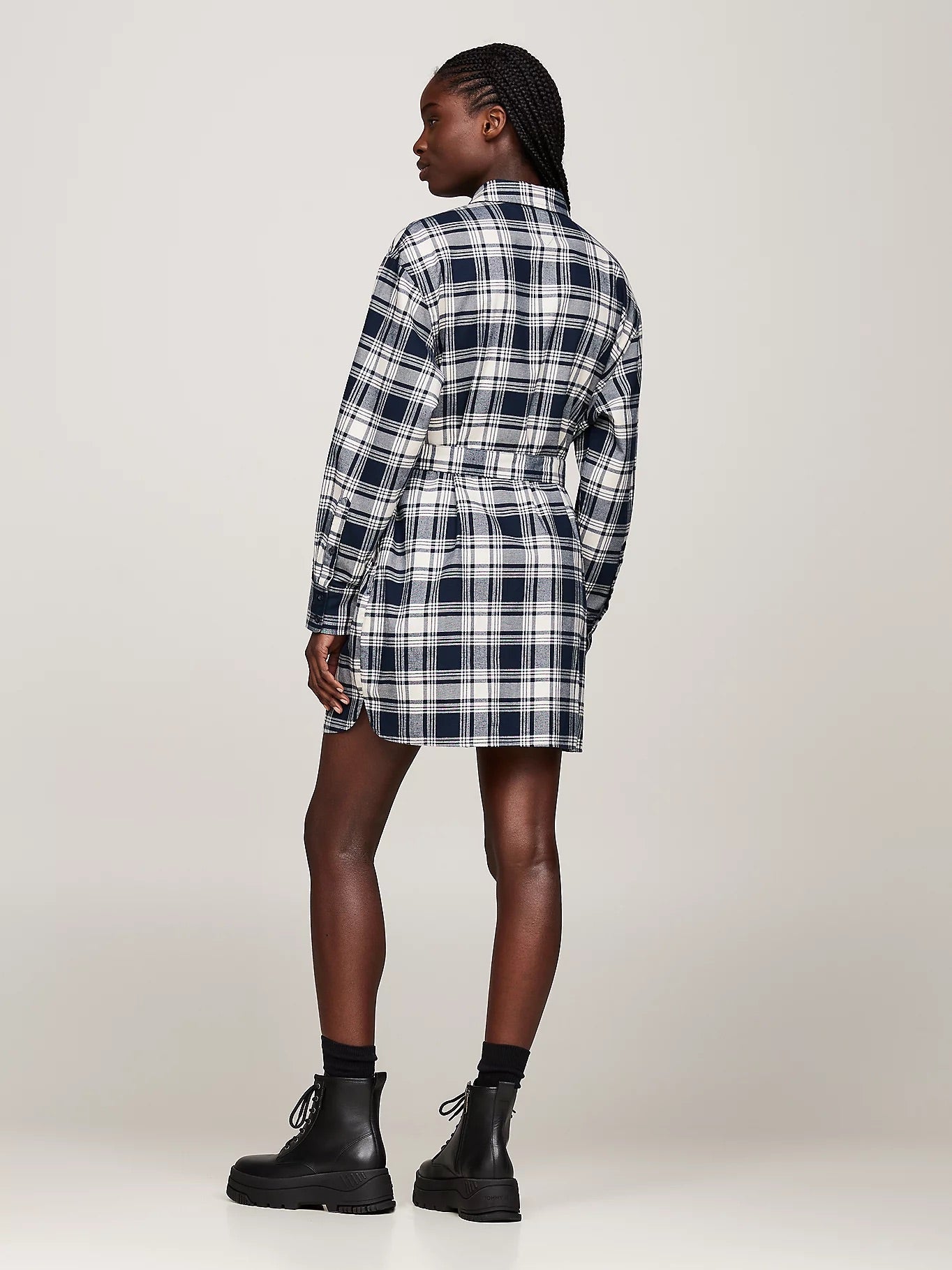 Tommy Jeans - Relaxed Belted Shirt Dress - Winter Check