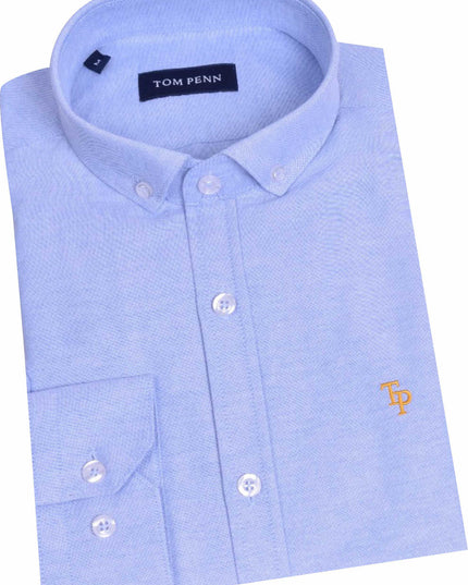 Tom Penn Oxford Shirt In Blue