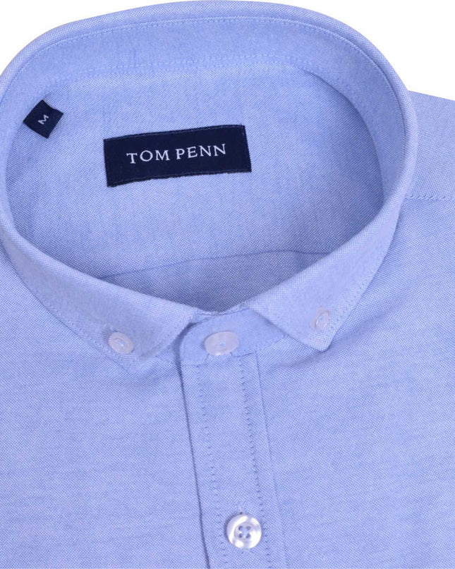 Tom Penn Oxford Shirt In Blue