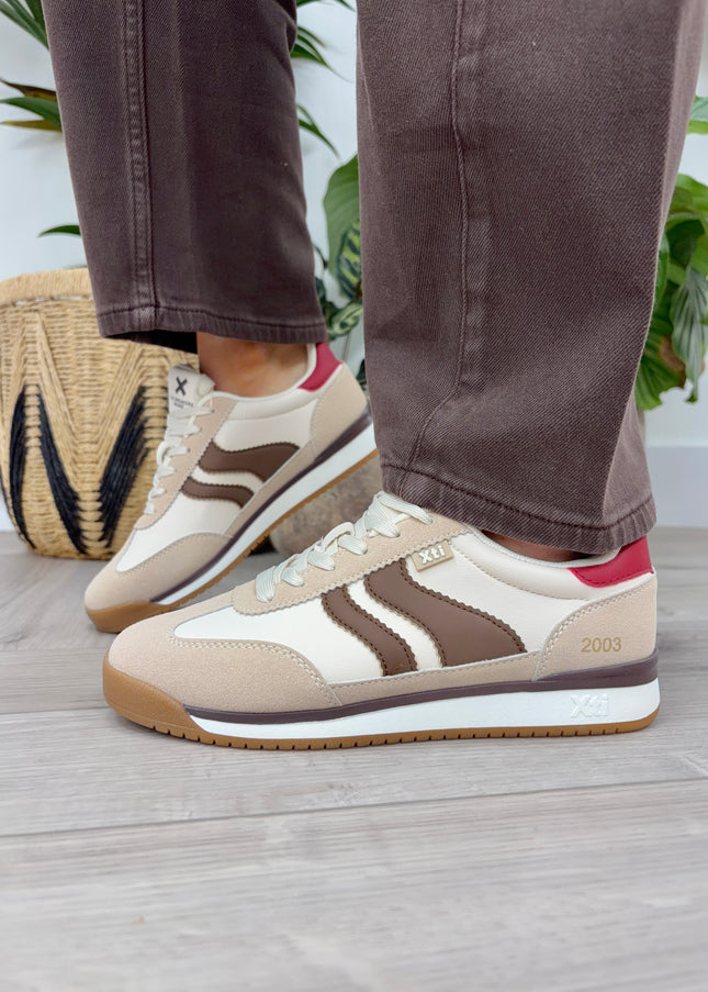 XTI - 146398 Low Retro Sneaker - Beige