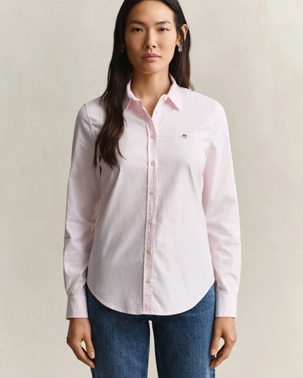 Stretch Oxford Shirt - Light Pink