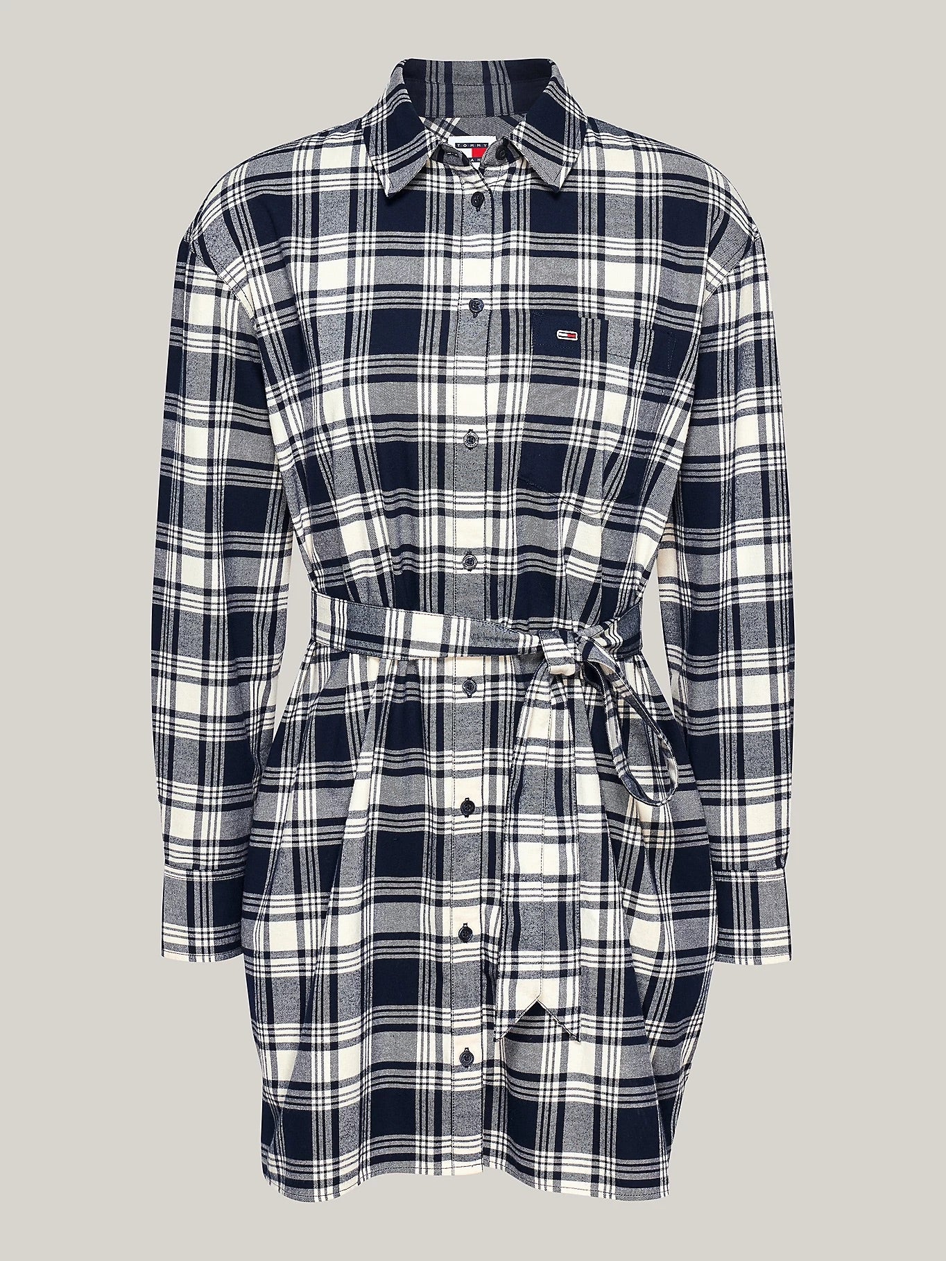 Tommy Jeans - Relaxed Belted Shirt Dress - Winter Check