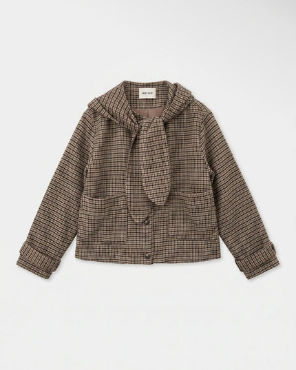 Colette Chic Scarf Tie Jacket - Check