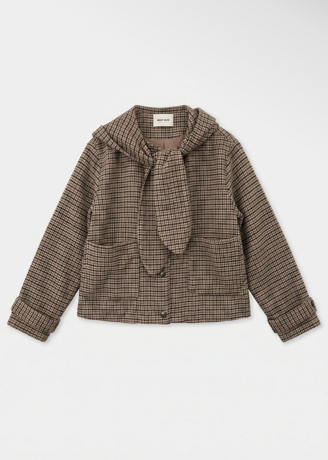 Colette Chic Scarf Tie Jacket - Check