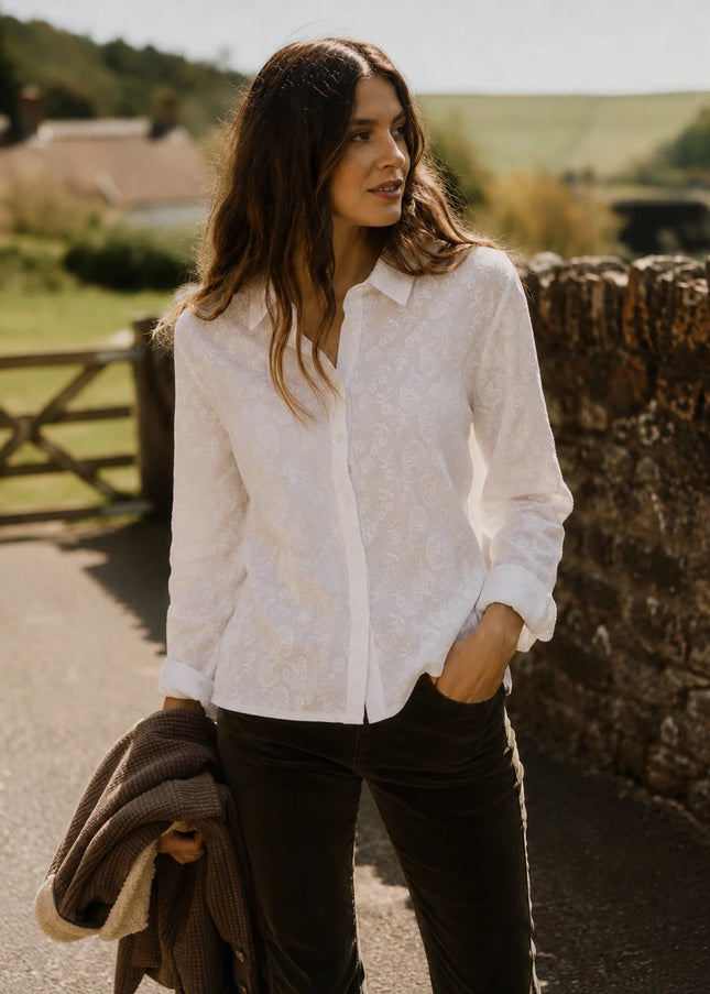 Flora Blouse - White