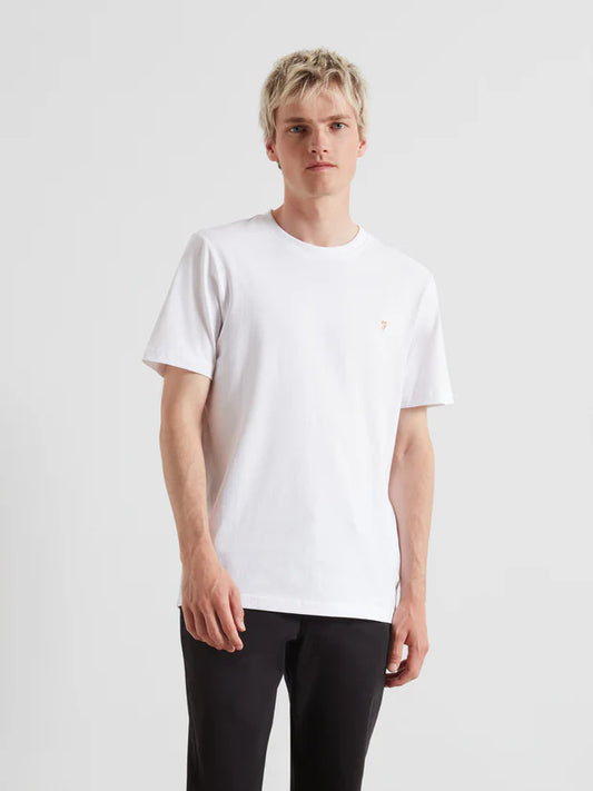 Danny Regular Fit Organic Cotton T-Shirt In White