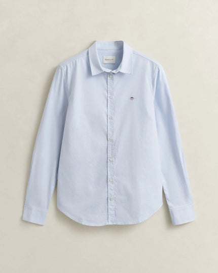 Stretch Oxford Shirt - Light Blue