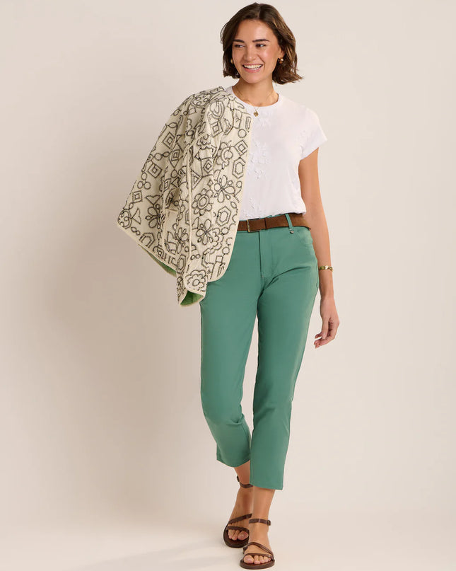 Cropped Blake Trousers - Green