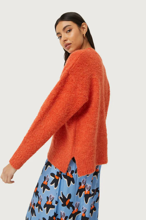 Compañia Fantastica - Fluffy Knit Sweater - Orange