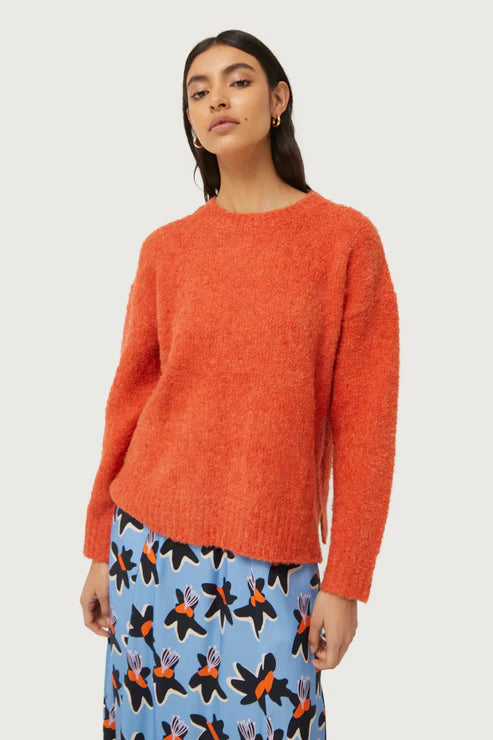 Compañia Fantastica - Fluffy Knit Sweater - Orange