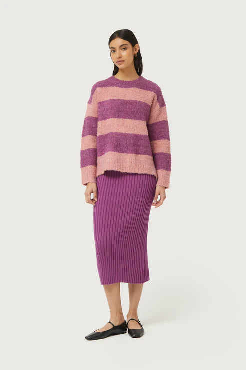 Compañia Fantastica - Fluffy Knit Sweater - Purple