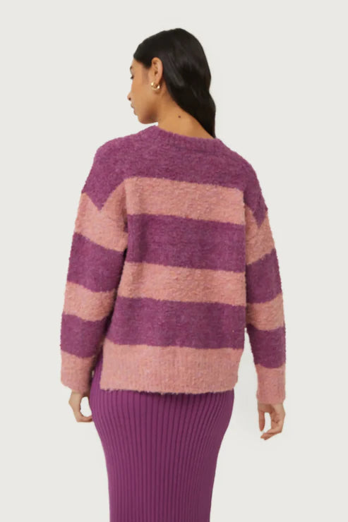 Compañia Fantastica - Fluffy Knit Sweater - Purple