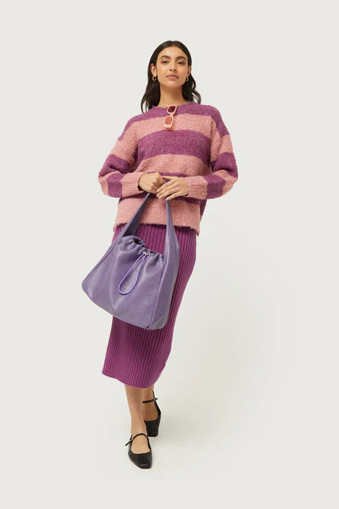 Compañia Fantastica - Fluffy Knit Sweater - Purple