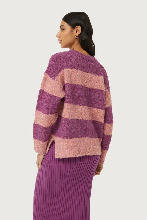 Compañia Fantastica - Fluffy Knit Sweater - Purple