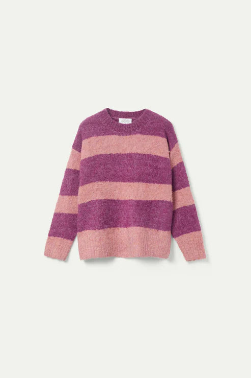 Compañia Fantastica - Fluffy Knit Sweater - Purple