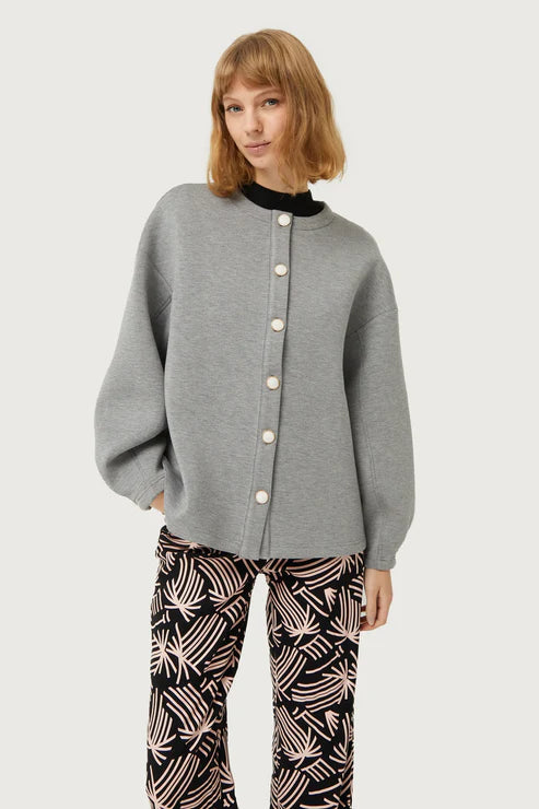 Compañia Fantastica - Neoprene Cardi Jacket - Grey