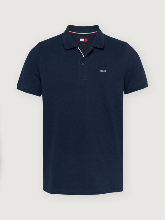 Tommy Jeans - Slim Placket Polo - Dark Night Navy