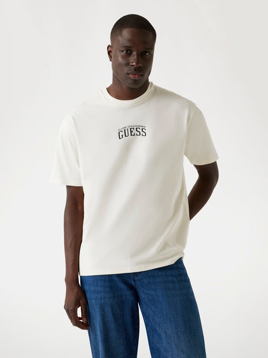 Embroidered Logo T-Shirt - Multi Beige