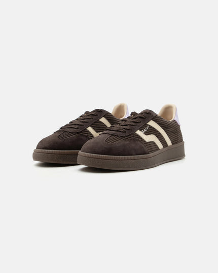 Cuzima Cord & Suede Sneaker - Espresso/Lavender