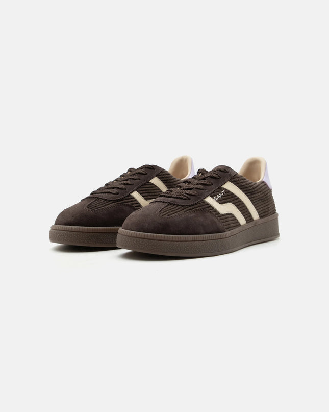 Cuzima Cord & Suede Sneaker - Espresso/Lavender