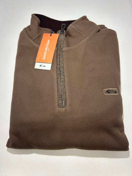 Dario Beltran 1/4 Zip - Brown