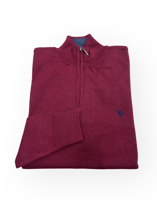 TP053K 1/4 Zip - Burgundy