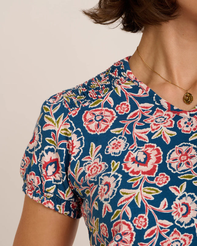 Sheridan Blouse - Navy Multi