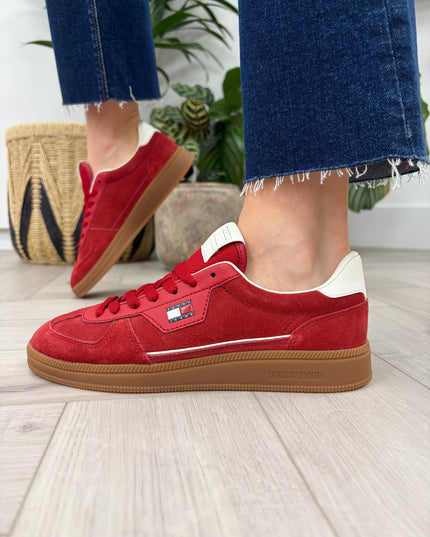 The Greenwich Edge Suede Trainers - Arizona Red