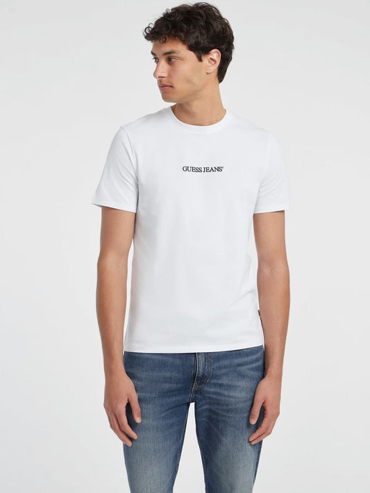 Slim Embroidered Logo T-Shirt - White