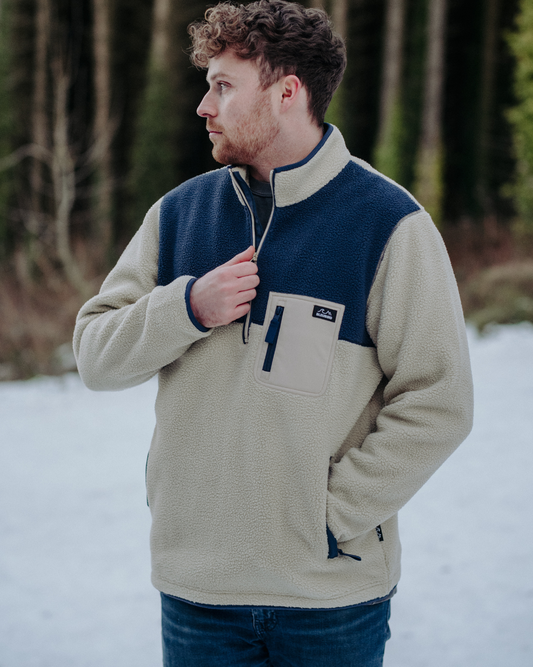 Polar Full Zip Fleece - Beige