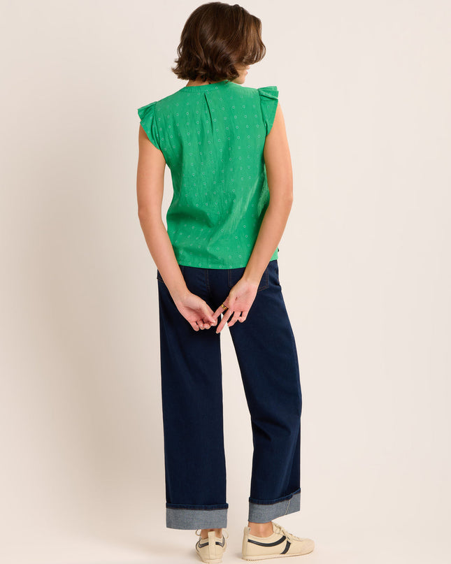 Talita Dobby Blouse - Green
