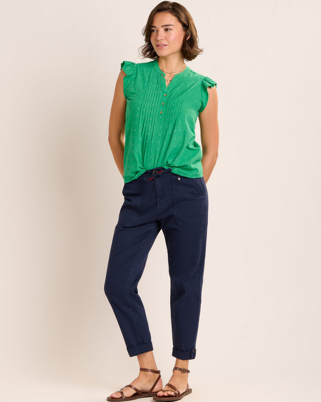 Talita Dobby Blouse - Green
