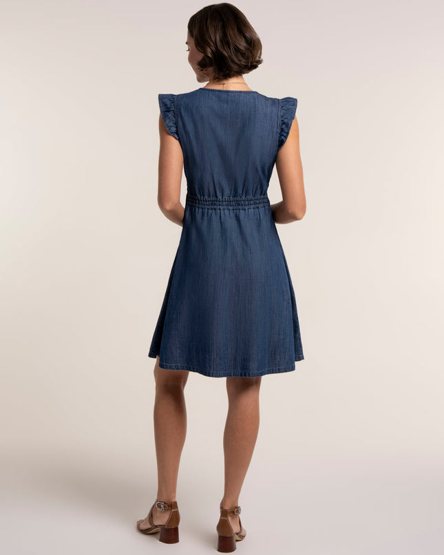 Elowen Denim Knee Length Dress