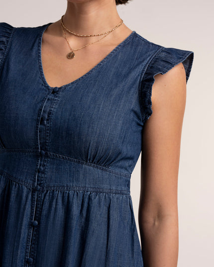 Elowen Denim Knee Length Dress