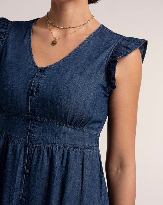 Elowen Denim Knee Length Dress