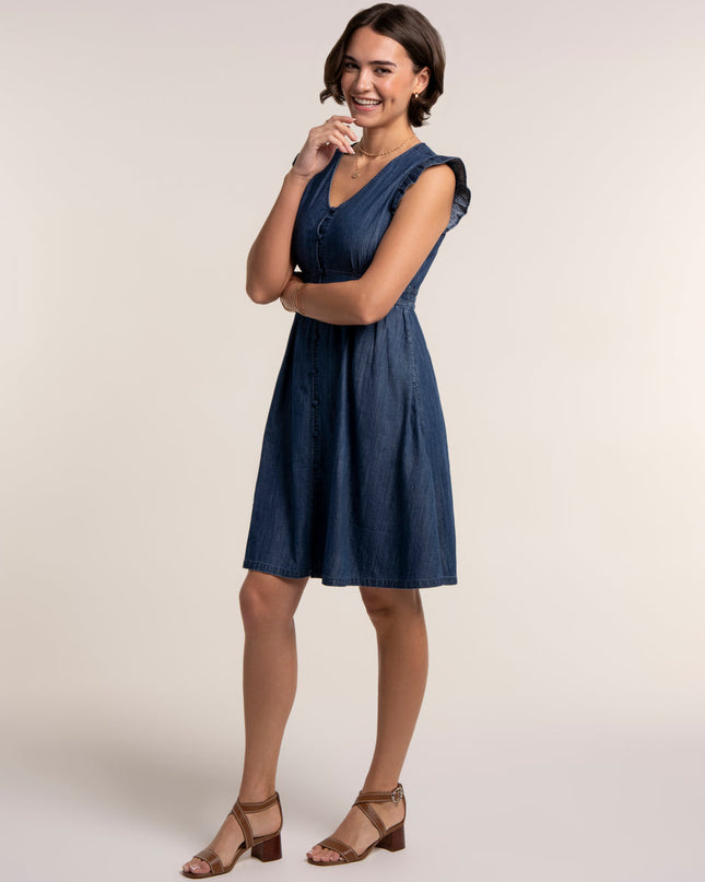 Elowen Denim Knee Length Dress