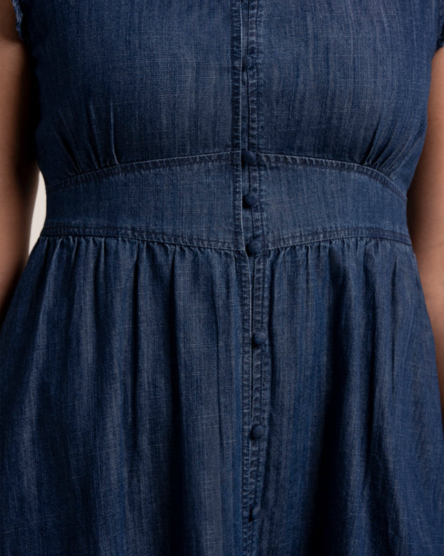 Elowen Denim Knee Length Dress