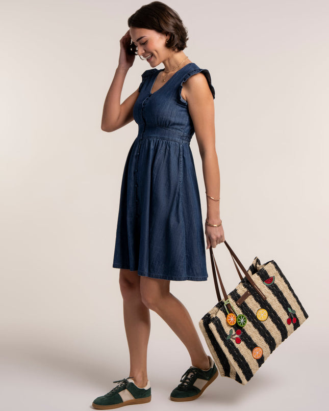 Elowen Denim Knee Length Dress