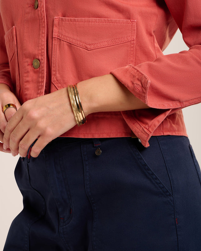 Juana Denim Jacket - Rust