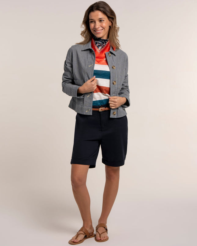 Odalys Stripe Jacket - Blue