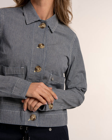Odalys Stripe Jacket - Blue