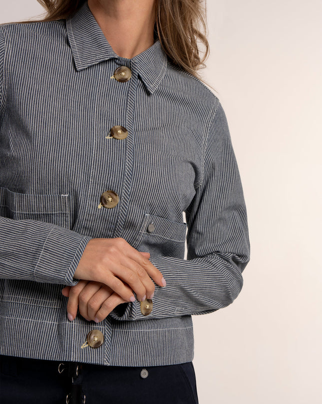 Odalys Stripe Jacket - Blue