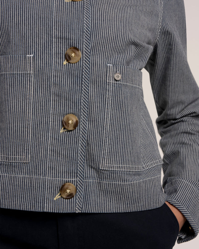 Odalys Stripe Jacket - Blue