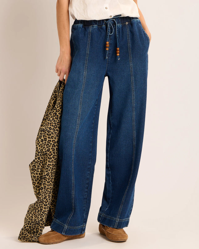 Tayanna Denim Trousers - Blue