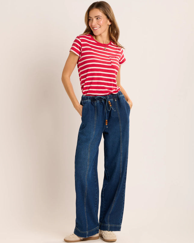 Tayanna Denim Trousers - Blue