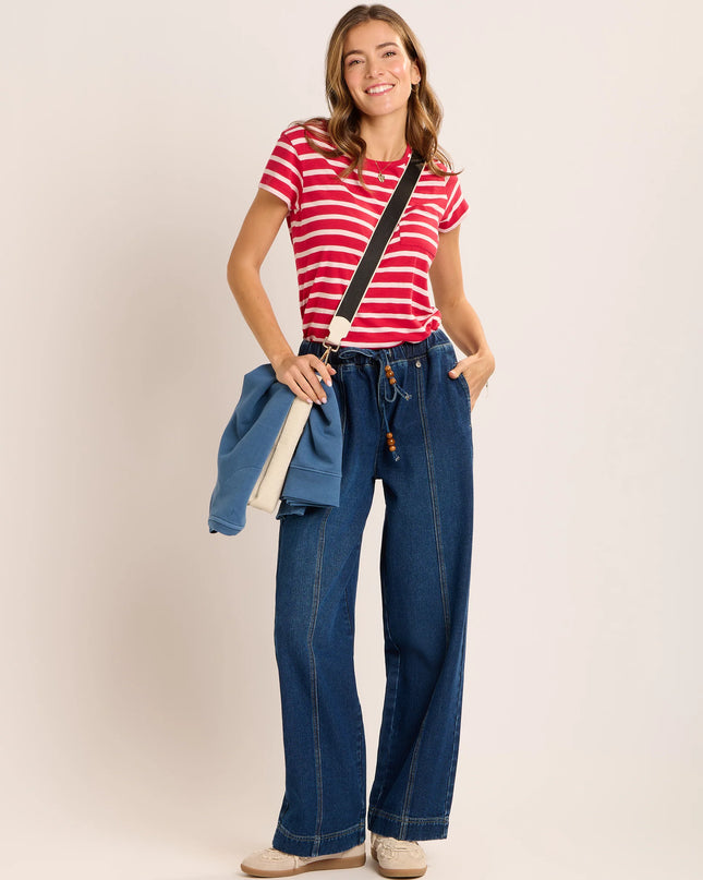 Tayanna Denim Trousers - Blue