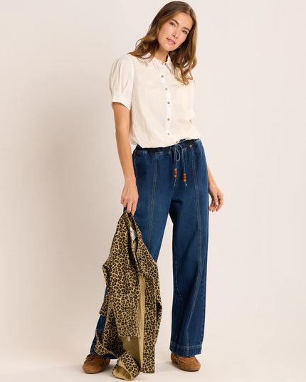 Tayanna Denim Trousers - Blue